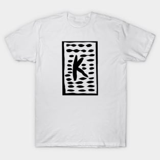 the letter K of the alphabet T-Shirt